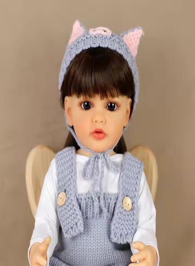 OOTLO Reborn Baby Dolls Girl, 22",Lifelike Full Silicone Body Reborn Baby Girl Doll, Realistic Newborn Baby Doll with Cloth, Nipple Bottle Best Gift for Girls (Multi Colour) - Image 5